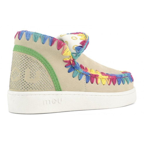 Stivaletto Donna Summer Eskimo multicolor Bianco rosa mou- Francavilla Moda